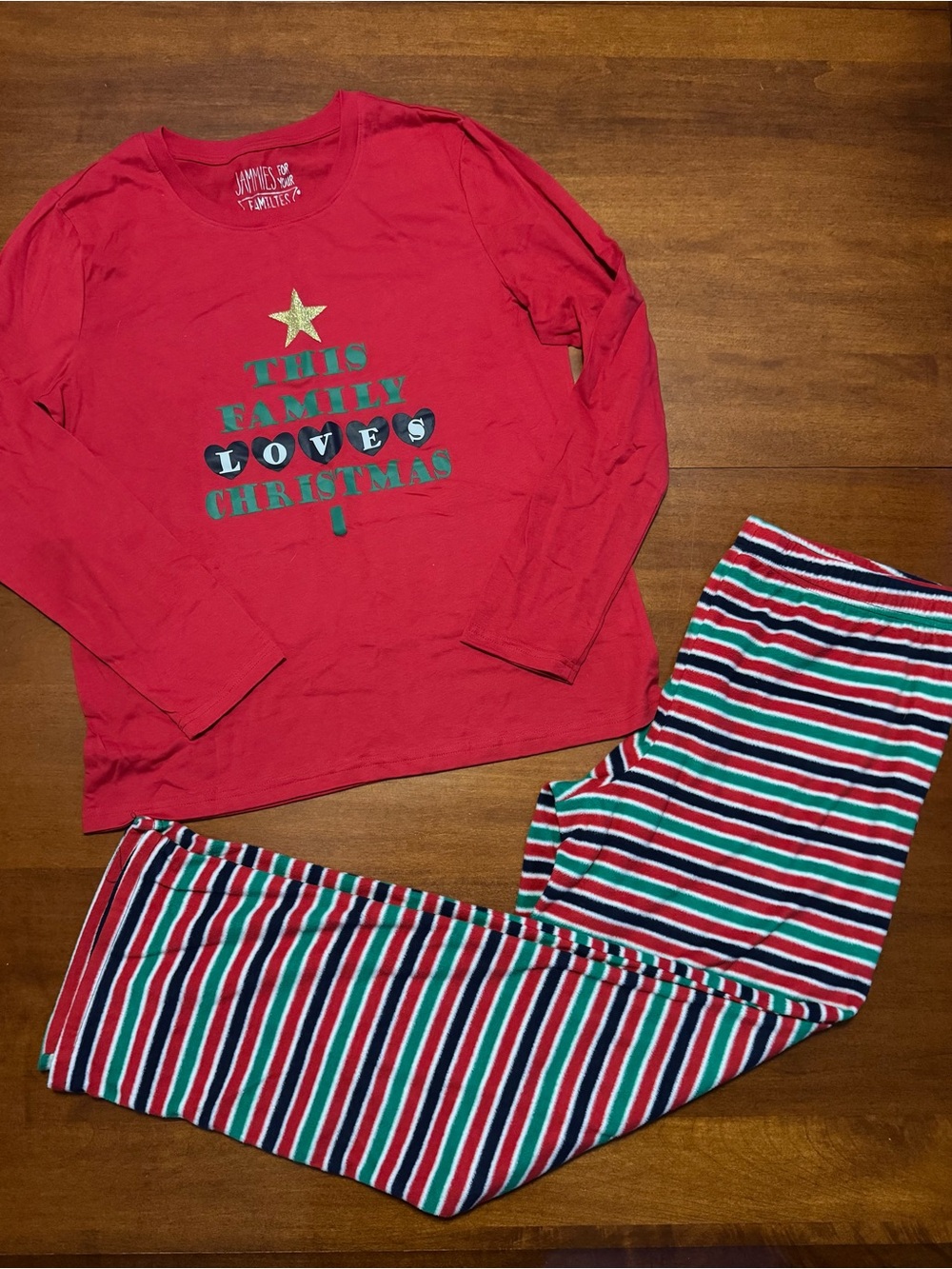 Women's Red Holiday Pajama Set - Family Loves Christmas